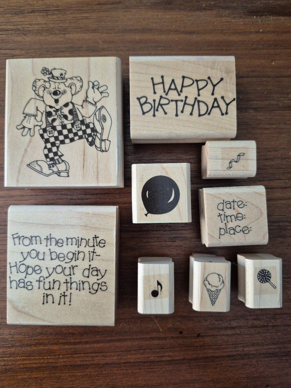 9 Celebration  Rubber stamps
